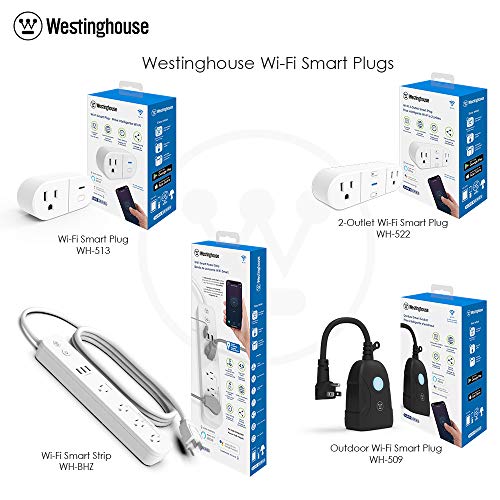 Westinghouse 94012 WH-320 Wi-Fi Smart Power Strip, Compatible con Alexa, Google Home y IFTTT, Sin Hub Requerido, Blanco miniatura 3