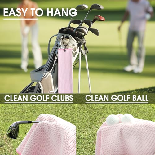 TOUNER I Hate It, I Hate It, Hey Nice Shot I Love It Golfing Towels, Ladies Golf Gifts, Golfing Bag Towel Present, Ladies Golf Accessories for Retirement Christmas Birthday Towel Gifts for Daughter - image 5