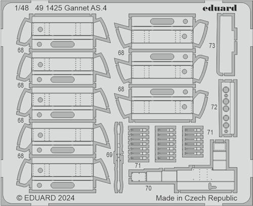 Eduard 491425 photodécoupe avion Airfix 1/48 accessoire Gannet AS.4