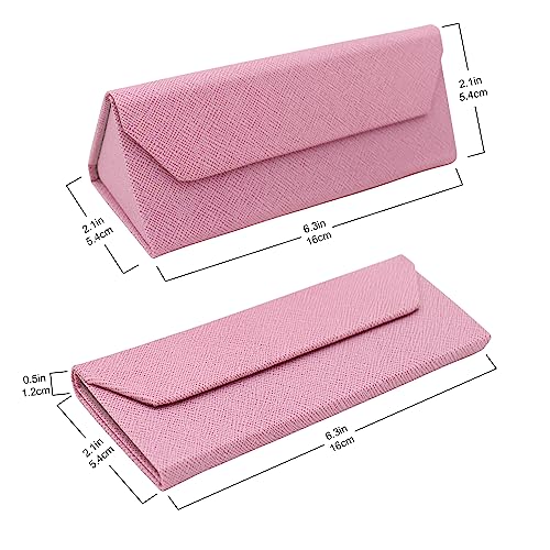 Image of Real Sic Glasses Case for Men and Women - Magnetic Folding Hard Shell Sunglass Holder - Inspired by Solid Color