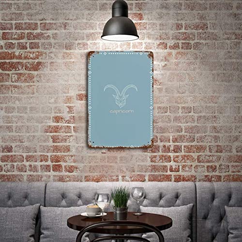 Capricorn Zodiac Sign _41 Vintage Metal Tin Sign,Poster Decorative Painting Canvas Wall Art Living Room Posters Bedroom Painting,Canvas Art Poster And Wall Art Picture Print Modern Family Bedroom Deco #TOP4