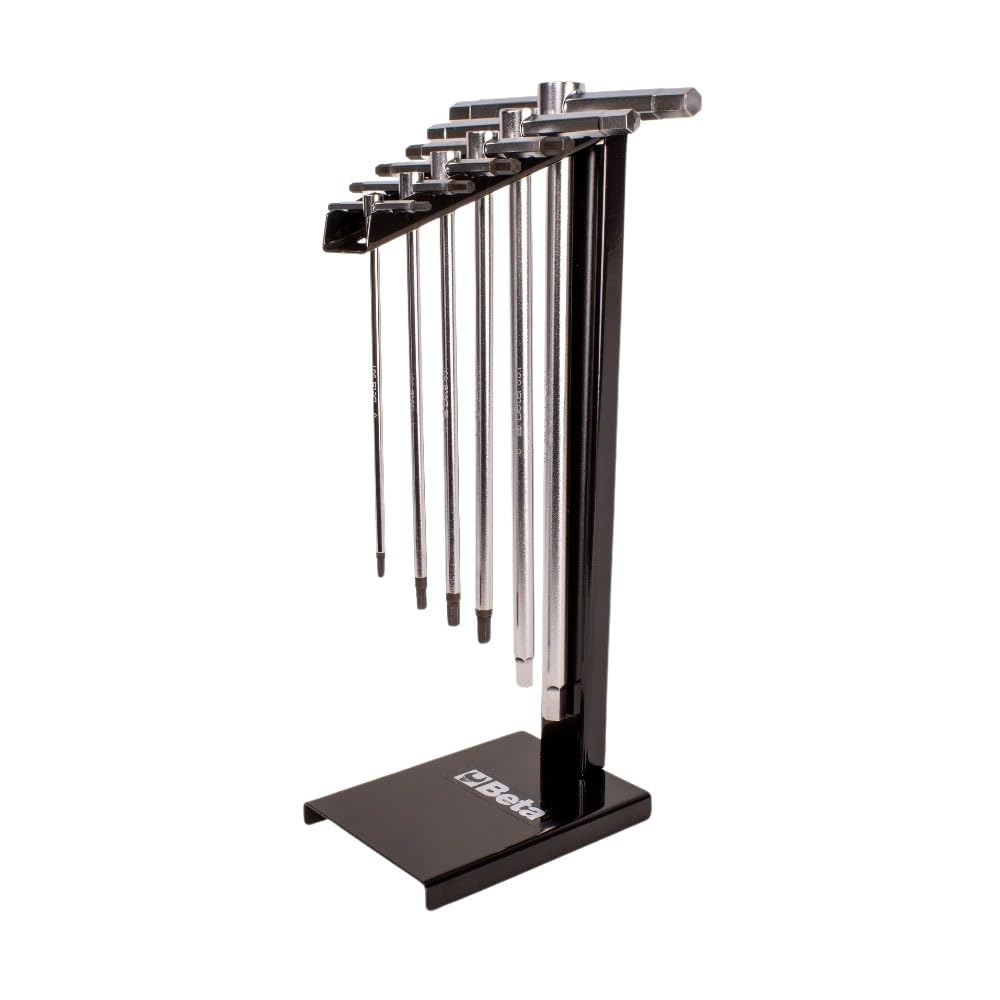 Beta 9510696 Model 951 /SP6 Set of 6 T-Handle Key Wrenche with Three Hexagon Male End with Support
