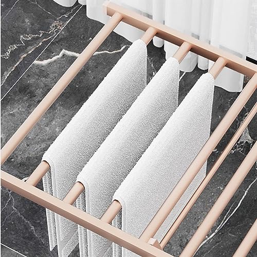 Support de séchage pour cintres de sol pliable en métal robuste NAKEAH - 8