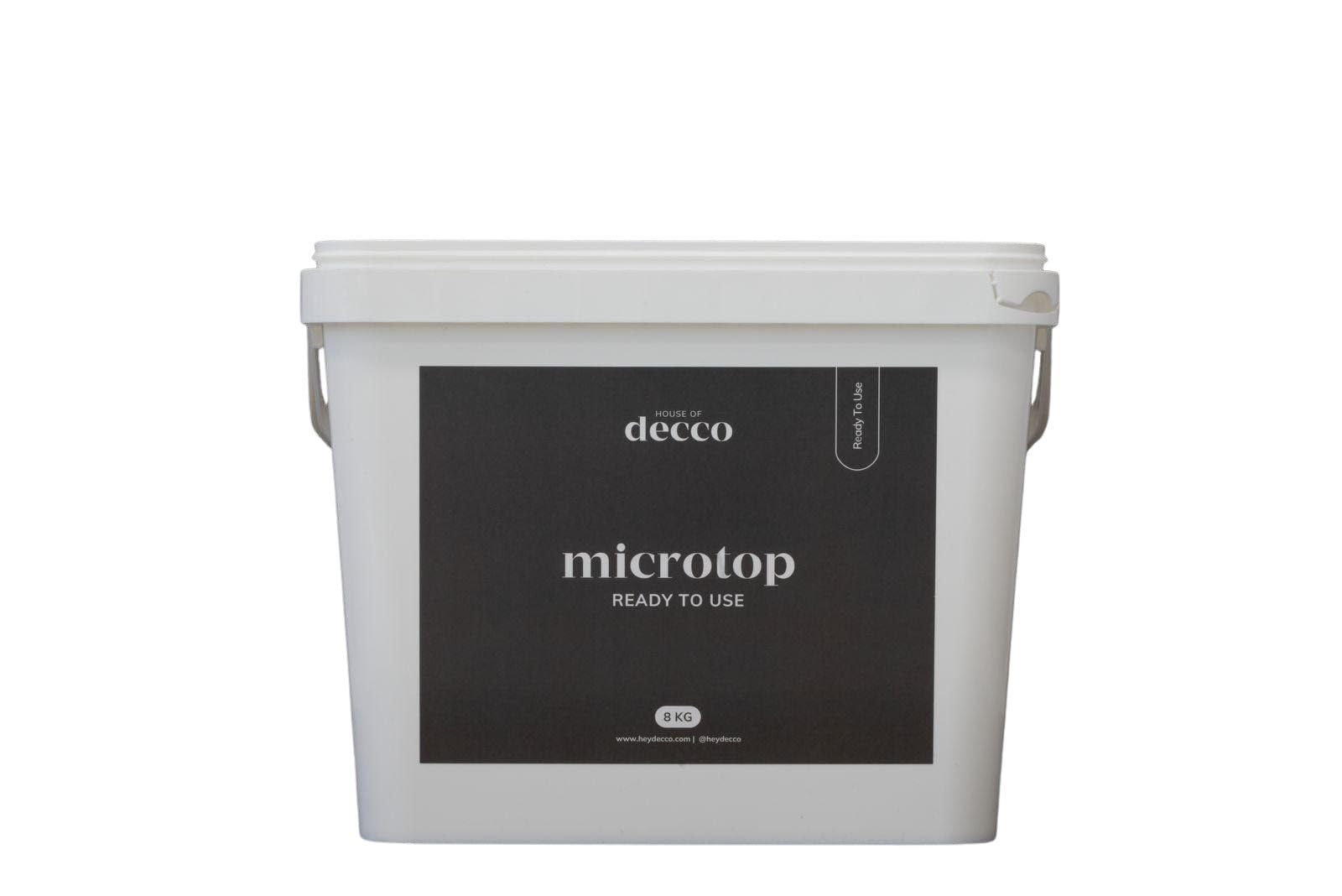 decco MicroTop Ready to Use Fine (20KG). Para 40m2. Microcemento Listo al Uso de grano Fino - Para decoración de Suelos y Paredes. COLOR PORTLAND