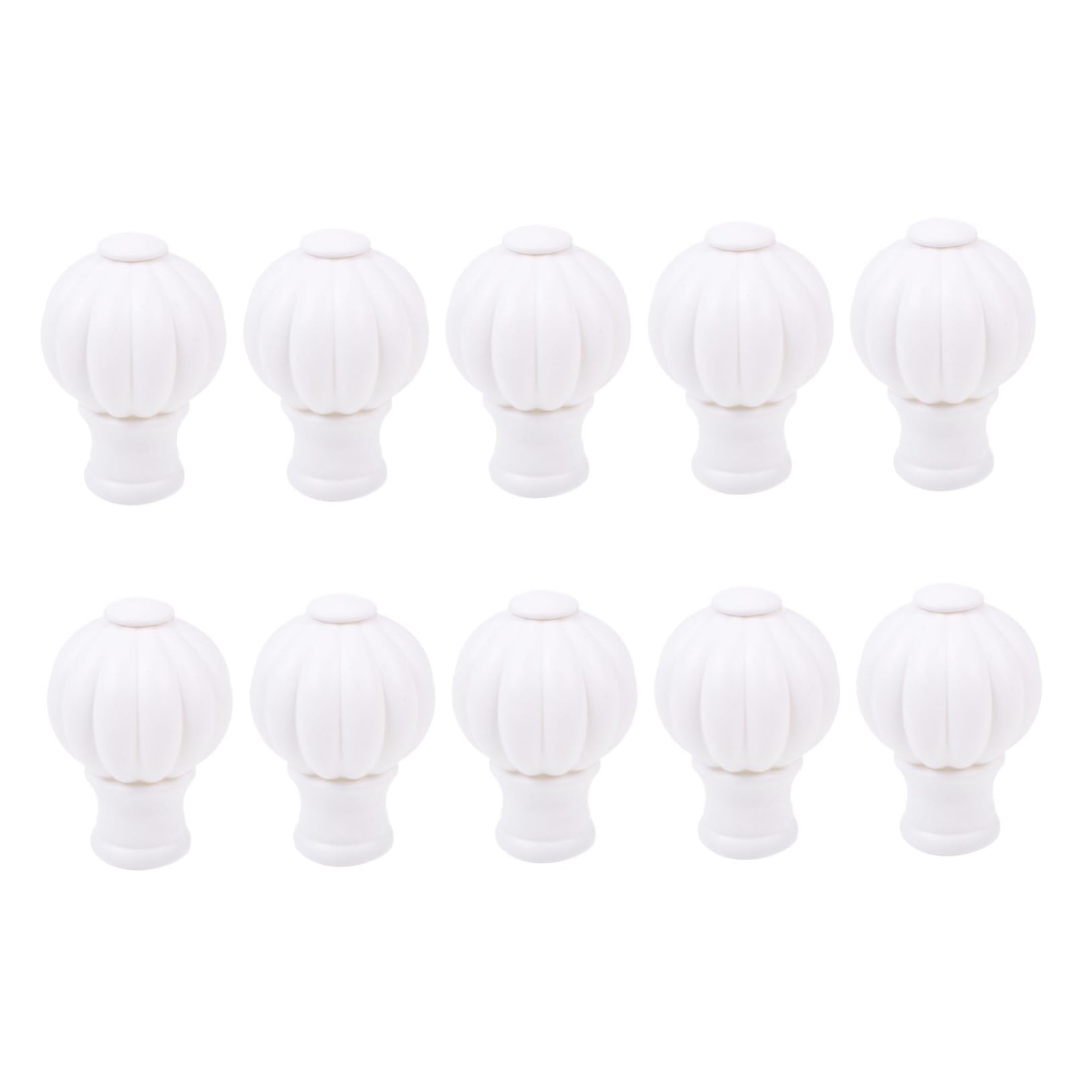 ERINGOGO 10Pcs Decorative Curtain Rod Finials Chic for Window Curtain Rod Ends Stylish Curtain Rod Head Plug for Easy Installation and Use