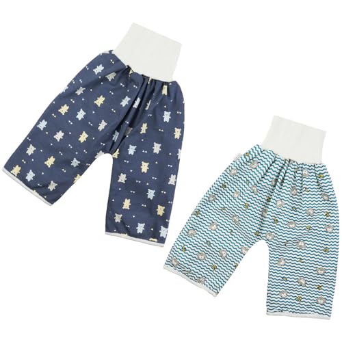 Aolso 2 Pezzi Mutandine Assorbenti Bambino,Pantaloni Impermeabili Bambino,Pantaloni Impermeabili Bambina,Notturna...