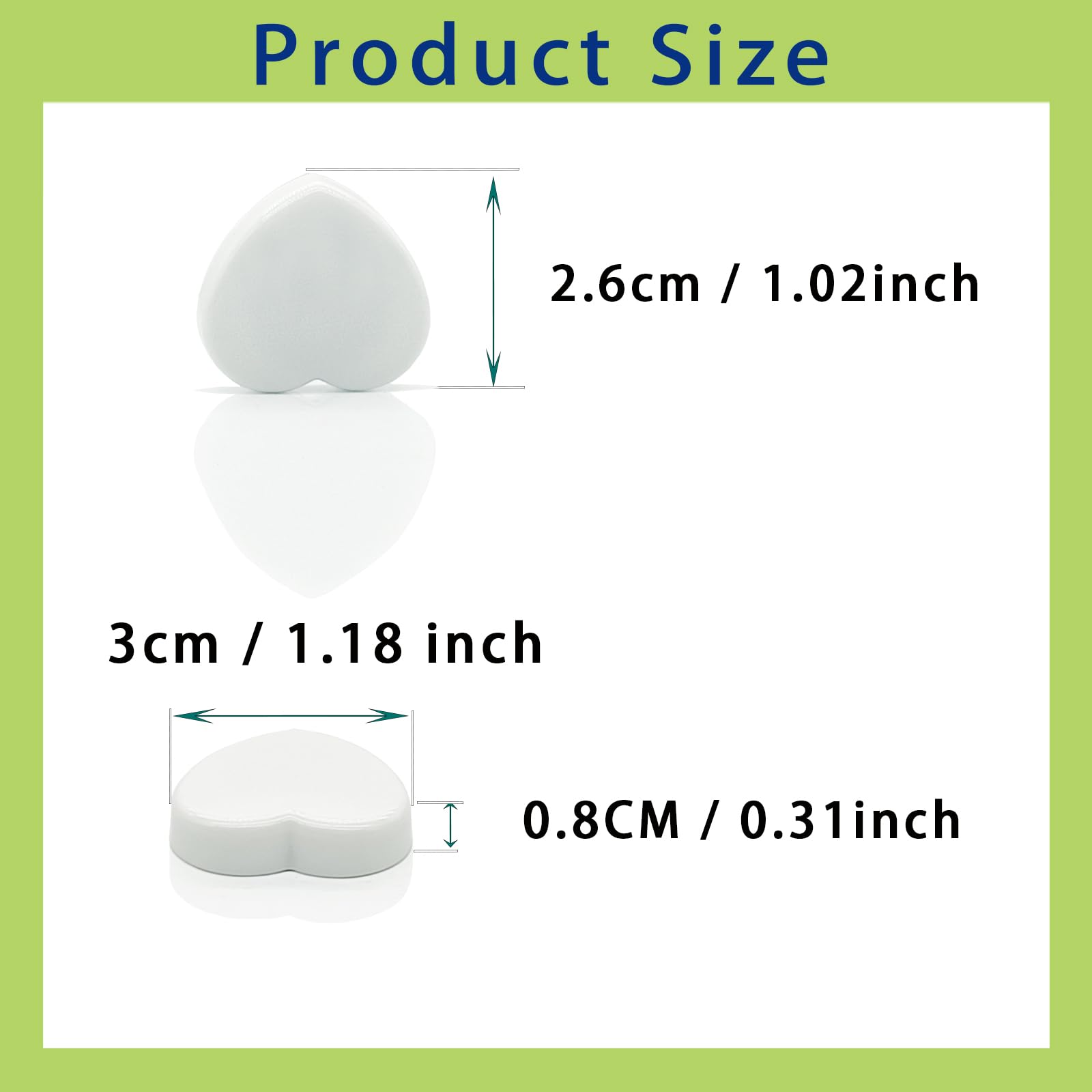 10PCS Strong Heart-Shaped Fridge Magnets - Small Whiteboard Magnets For Crafts, Notes & Photos - View #10
