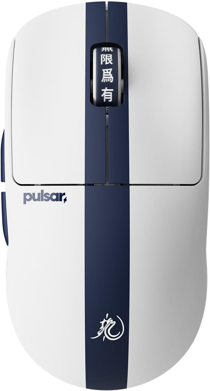 Pulsar Gaming Gears X2 Crazylight Wireless Gaming Mouse, Ultra Lightweight 1.38 oz (39g), Optical Switch, 32000 DPI, 750 IPS, XS-1 Sensor, 8k Compatible (Medium, Bruce Lee 85th Edition)