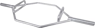 CAP Barbell Olympic Hex Bar, Trap Bar, Shrug Bar, Deadlift Bar with Combo Grips, Chrome - New Version (OBIS-89HC)