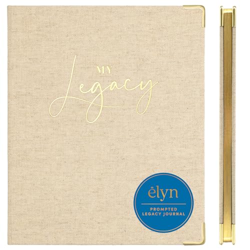 Elyn Life Story Journal, Legacy Journal with 120+ Guided Prompts,
