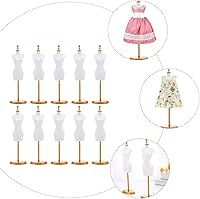 Vista 3 de EXCEART 10 piezas de ropa de muñeca forma vestido muñeca soporte de exhibición figura de acción maniquí modelo soporte accesorios
