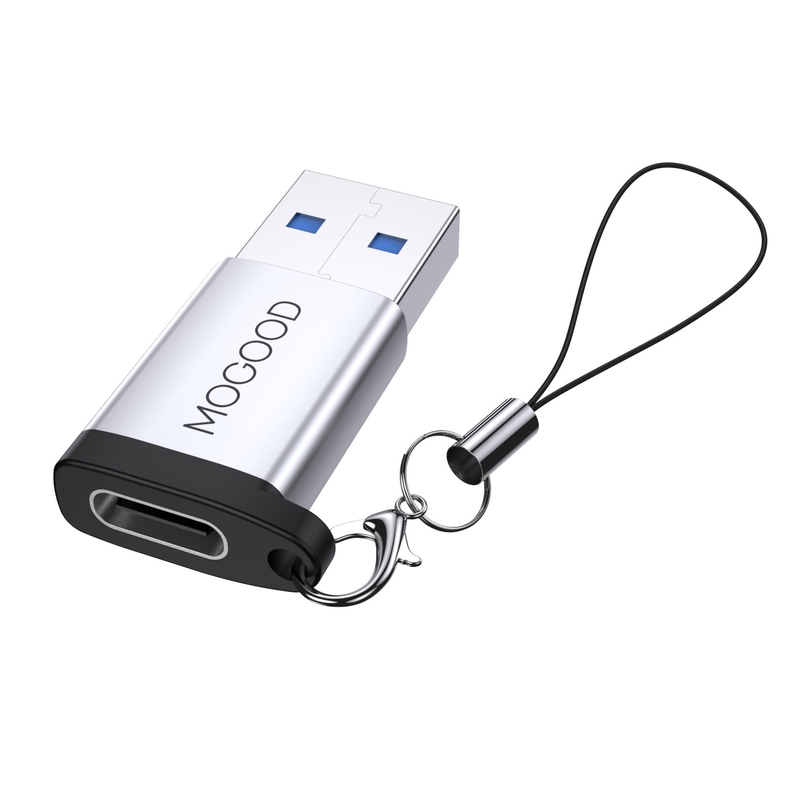 MOGOOD Adattatore USB C Femmina a USB 3.0 Maschio, Convertitore OTG Compatibile con MagSafe, Apple Watch, iPhone 16 15 14 13 12 11 SE, Samsung S25 S24 S23 S22 S21, Tablet e Computer