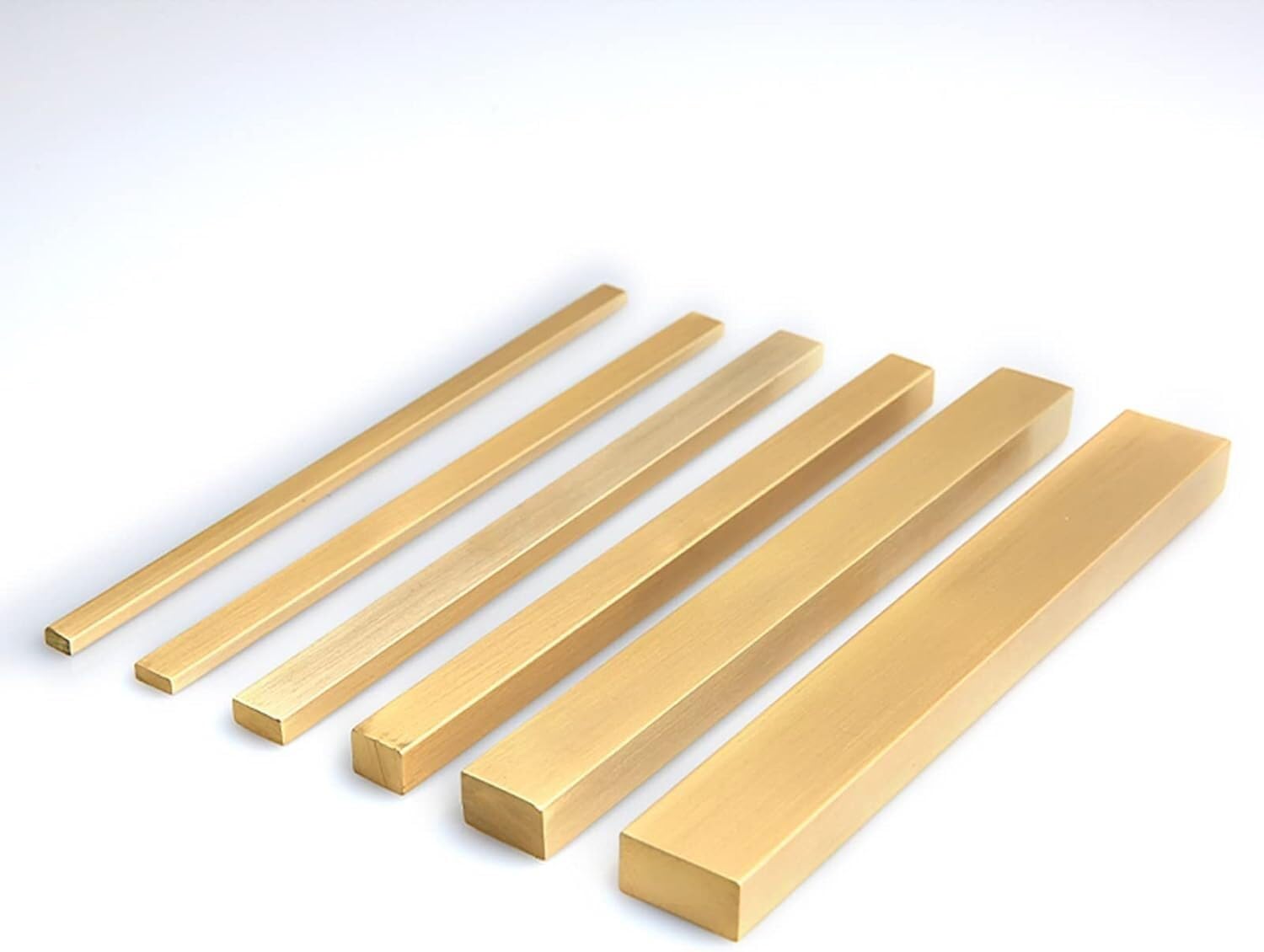 Bandes de transition de sol en laiton 8x8mm pour jointure de parquet et carrelage
