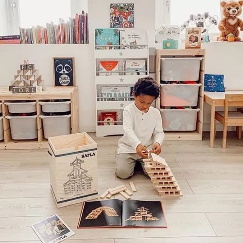 Kapla Wooden Construction Set - 280 Building Planks In A Chest With Art Book - For Ages 3+ #TOP5