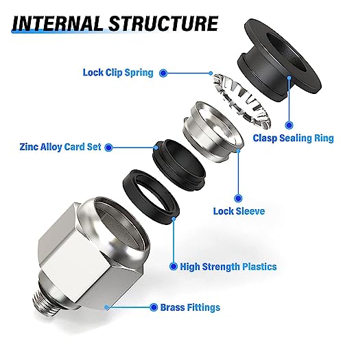 Image of TAILONZ 4MM Tube OD x 10-32 UNF Male Straight Push to Connect Fitting 2pcs