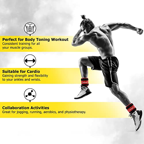 A2Zcare Ankle Weight Wrist Weights Comfortable And Soft For Women, Men And Kids – Used Home Workouts, Pilates, Yoga, Boxing #TOP3