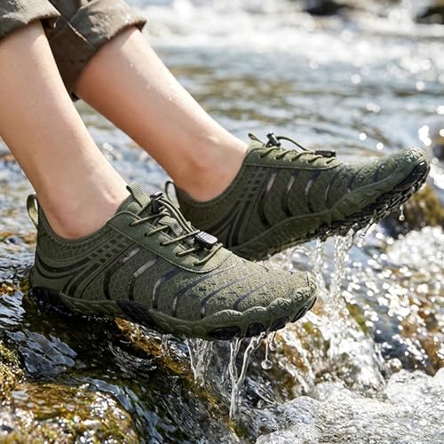 Image of Barefoot Shoes for Women & Men, Grounded Walking Hiking Barefoot Shoes, Wide Toe Box Non-Slip Water Athletic Footwear, Comfortable Vitality Barefoot Footwear, Trail Running Sneakers Unisex