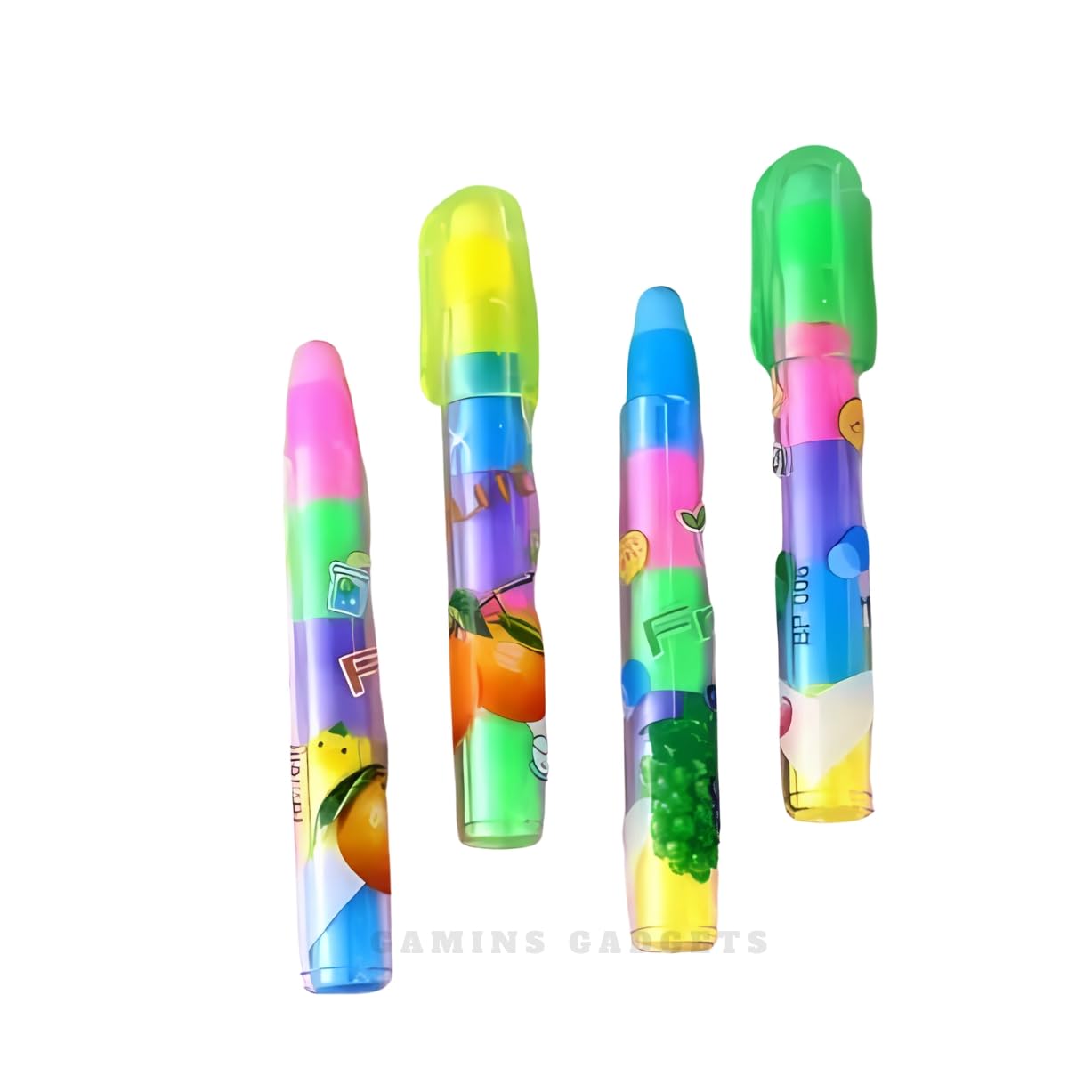 Lalji Creations (Pack of 6) Push Erasers |Dhakka Erasers|- Non-Toxic in Nature | Fun Erasers for Kids | Colourful Birthday Return Gift