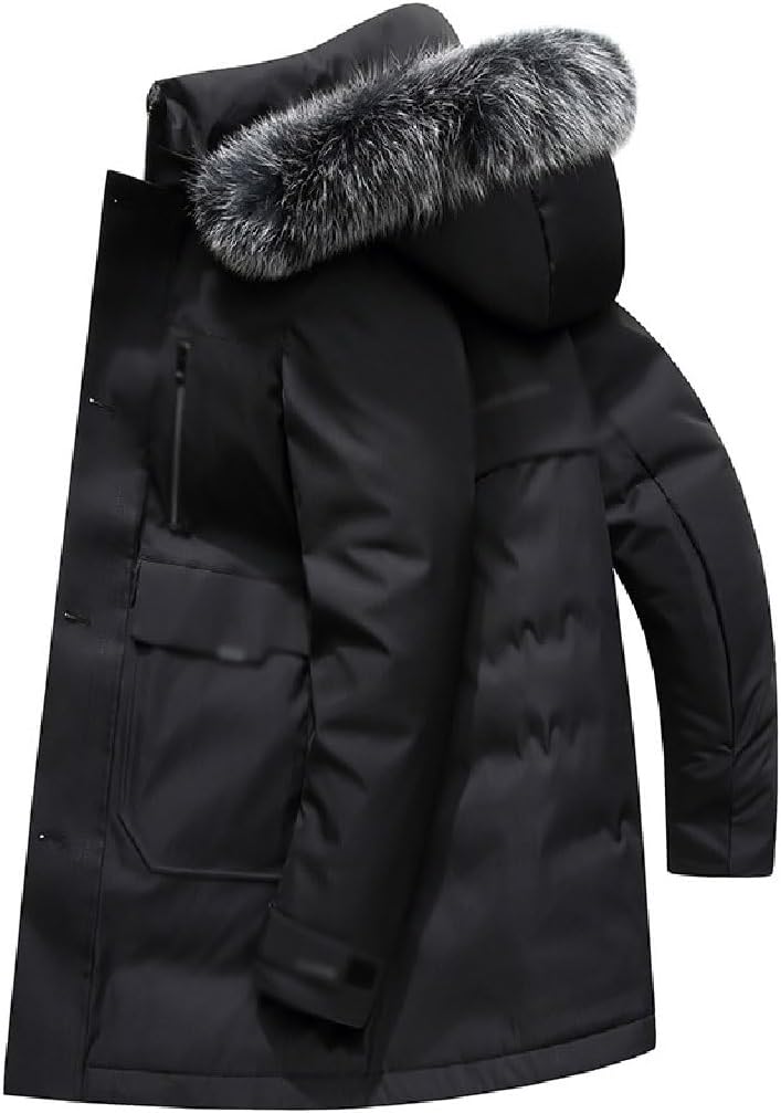 Warm Parka Men's Down Jacket Medium Long Winter Thickened