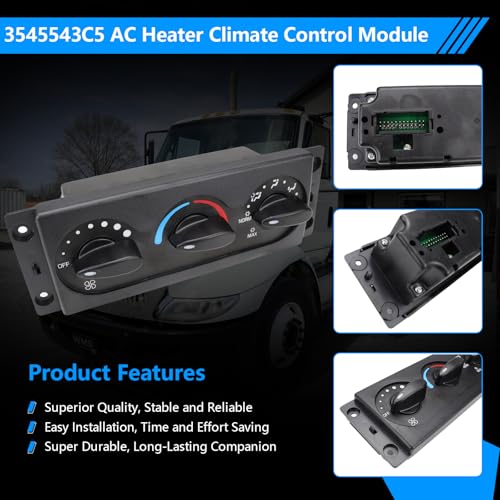 3545543C5 AC Heater Climate Control Module Compatible with 2002-2012 International 4200 4300 4400 7400 7500 7600 7700 8500 8600 Citystar Prostar Durastar Lonestar Terrastar Transtar Workstar - Image 6