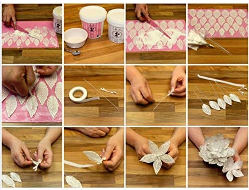 Miniatura 7 de gigante enorme 17 pulgadas impresión de azúcar vestido silicona Fondant repetir hoja impresión impresión estera textura textura pastel decoración