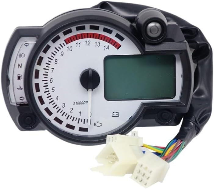 Motorcycle Odometer Gauge Universal Motorcycle Odometer Gauge Digital Tachometer Tachometer Gauge RPM 15000 for 8-22 inch wheel