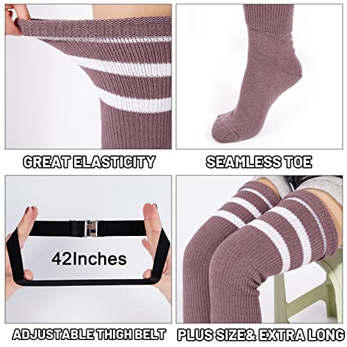 Image of Abodhu Plus Size Thigh High Socks for Thick Thighs Women- Extra Long Widened Extra Long Thick Knit