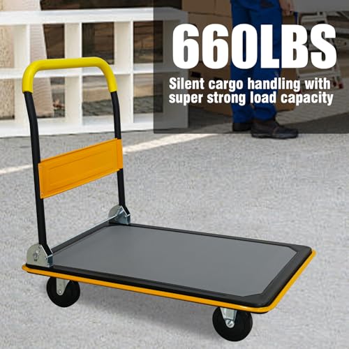 Carretilla Plegable de Plataforma 660lbs Capacidad miniatura 3