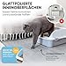 CROPLAS Katzenklo offen groß ohne Deckel,Katzenklo hoher Rand mit Streumatte & Schaufel, große Katzentoilette hoher Rand, cat Litter Box, Katzen klo,cat Toilet,Katzen toiletten, kedi tuvaleti, weiß