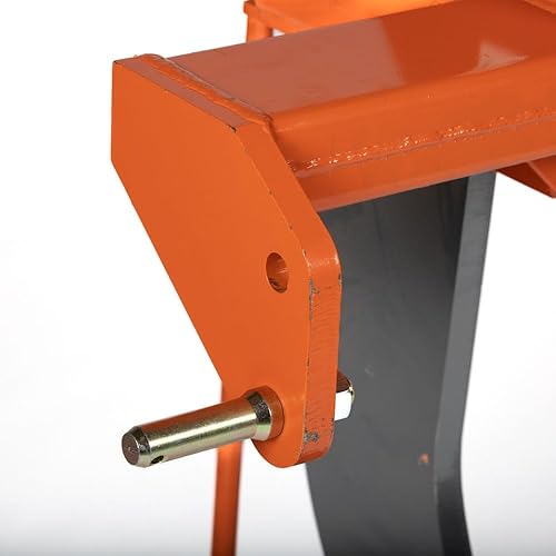 Miniatura 3 de Titan Attachments Accesorio de subsuelo de 3 puntos que se adapta a tractores de categoría 2, rascador de dientes de una sola púa, dientes de acero