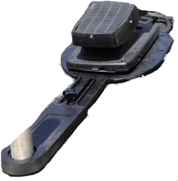 T-H Marine Pedal Paddle Rotating Trolling Motor Mount for Foot Pedal Control - Low Profile Design Attaches to Your Boat's Seat and Keeps Your Trolling Pedal Accessible - Black