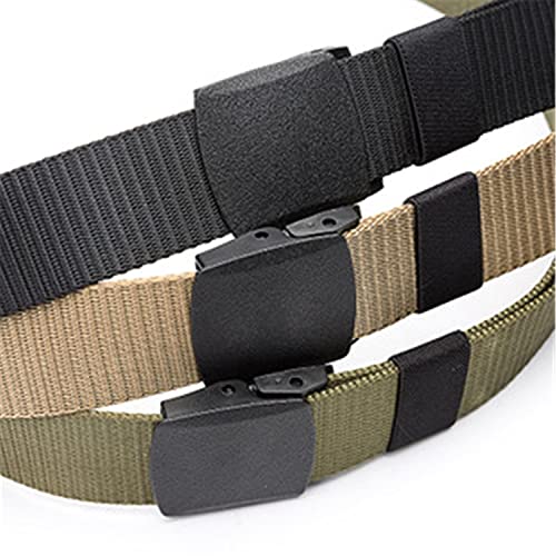 Andongnywell Nylon Military Tactical Men Belt Outdoor Webbing Belt Canvas Belts Web Belts with Plastic Buckle3