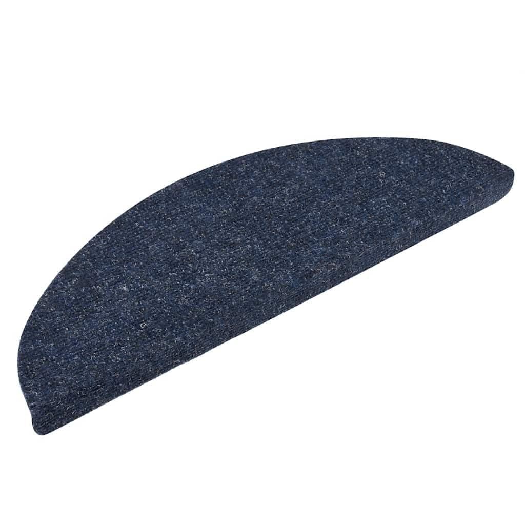 Alfombrillas autoadhesivas para escalones, 5 unidades, color azul, 56 x 17 x 3 cm, antideslizantes, protección para escaleras, escaleras interiores, escaleras de caracol, niños y mascotas