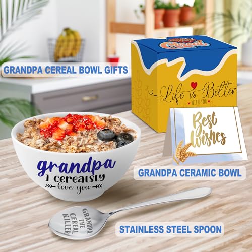 Grandpagiftschristmasgrandpagiftfromgrandkidscerealbowlandcerealkillerspoonsetgrandpachristmasgrandparentsdaybirthdaygiftforhimmancerealslyloveyou Urban Country Home Decor Grandpa gifts christmas grandpa gift from grandkids cereal bowl and cereal killer spoon set grandpa christmas grandparents day birthday gift for him man cerealsly love you urban country home decor