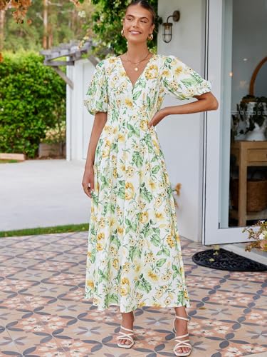 Image of Maxigerui Women's Summer Floral Maxi Dress Spring Wedding Guest Dress 2026