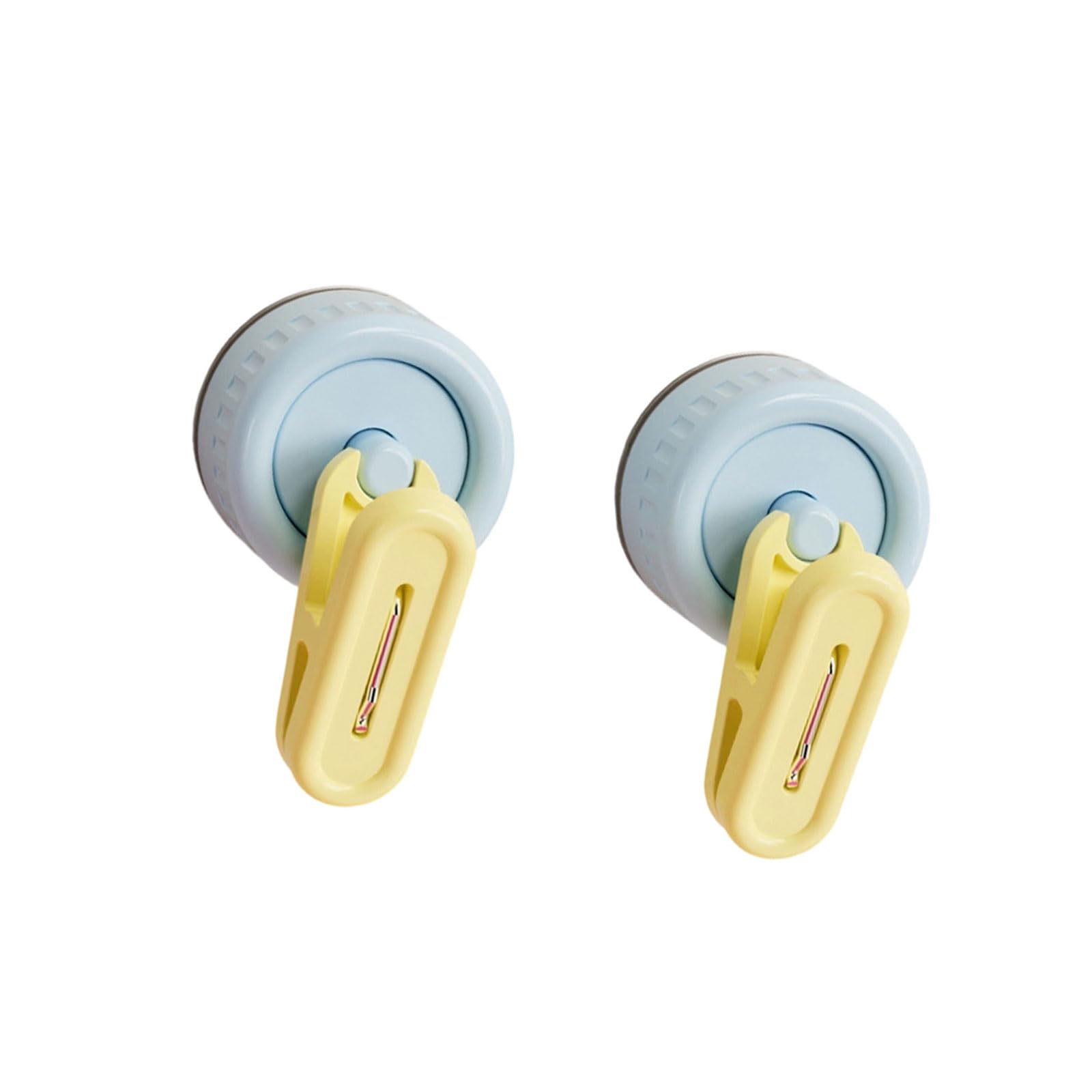 Msioytog Blue Of 2 Rotating Suction Cup Hook For Towels Kitchen Utensils Bathroom Wall Mount Clip Suction Cup Hook