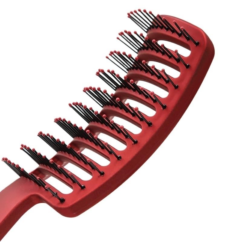 Curly Hair Straightening Styling Comb for Men's Back Hairstyle Brush