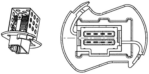 HELLA 9ML 351 321-551 Resistenza, Ventilatore abitacolo BEHR HELLA