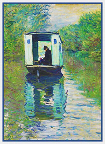 Orenco Originals The Boat Studio by Claude Monet Counted Cross Stitch Pattern