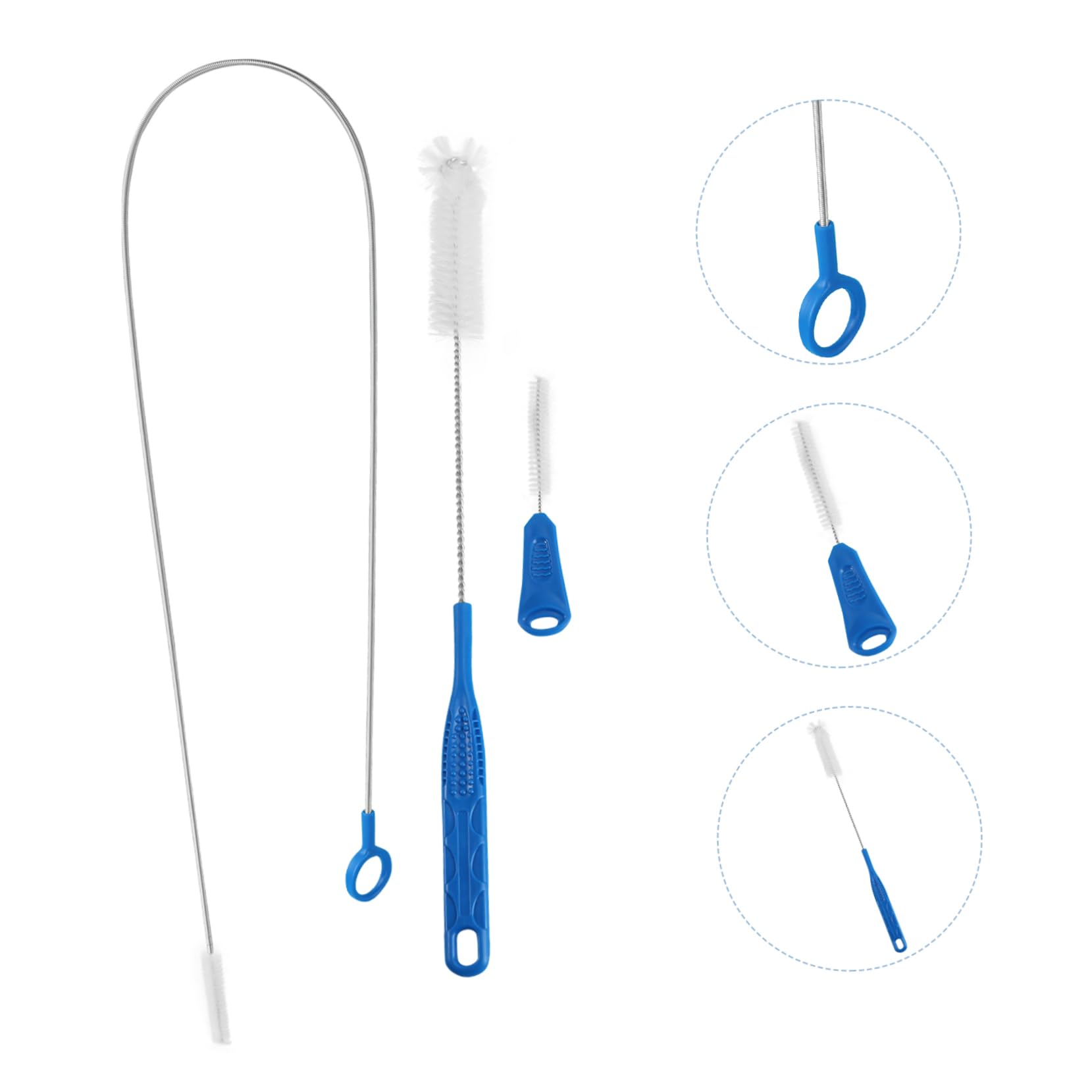 FRCOLOR 9stücke Teiliges Set Flexible Reinigungsbürsten Für Flaschen Und Röhren Hygienische Von Babyflaschen Wasserflaschen Und Langlebige Kratzfreie Materialien Weiß