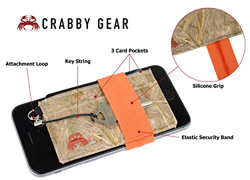 Image of Thin Minimalist Front Pocket Wallet - Credit Card Holder - Small Travel Wallets - Compact Wallets For Men and Women - Carry Cards, Cash, Phone, Keys- Secure Canvas Wallet (Grassland)