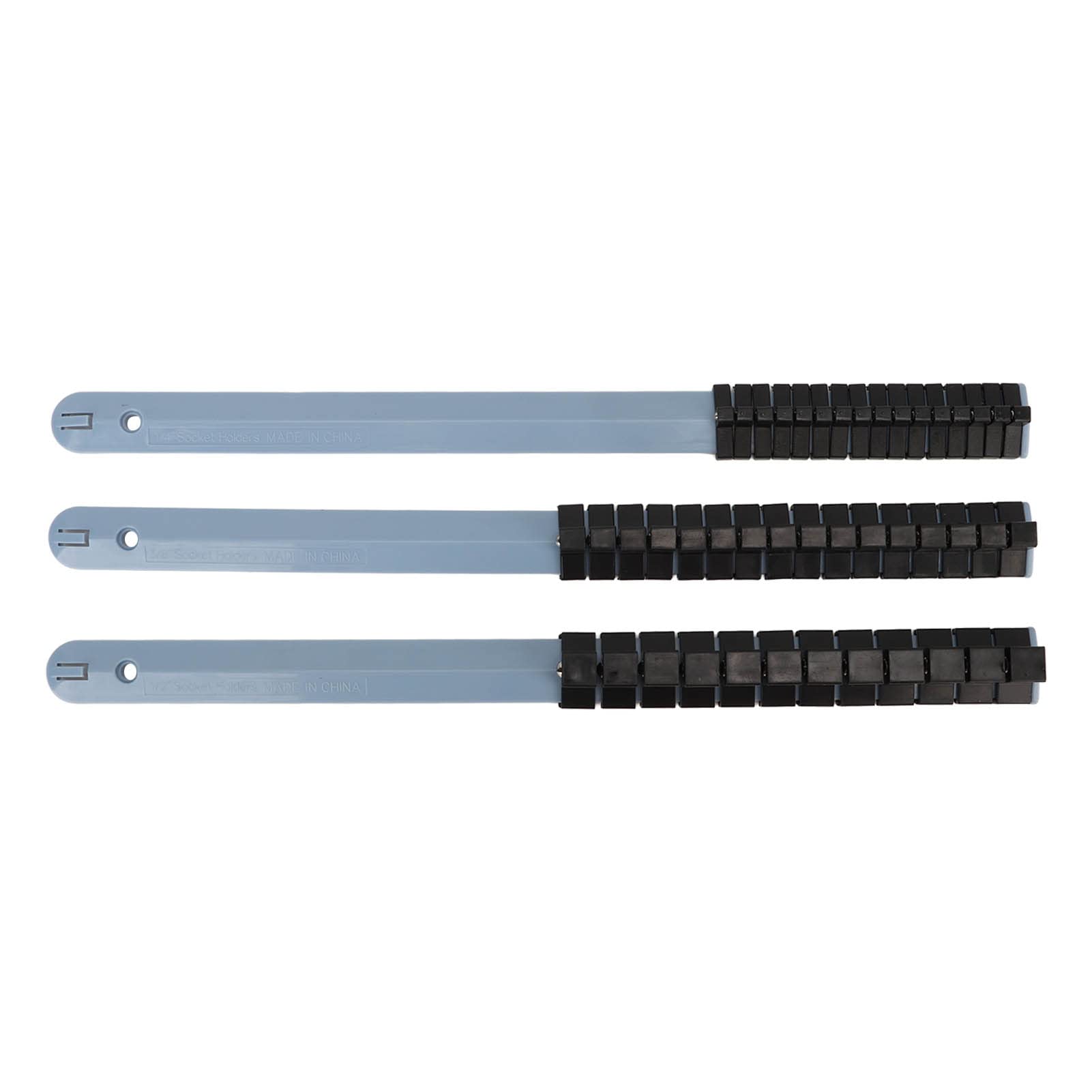 Support De Douille 1/4 3/8 1/2 Pouces Avec 8 Clips Sur Rail Organisateur D' Outils De Rangement