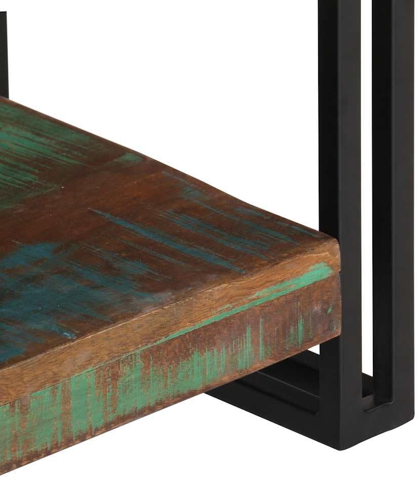 vidaXL Industrial Entertainment Unit - Solid Reclaimed Wood TV Stand with Mixed-Color Finish and Iron Frame - 47.2"x11.8"x15.7"