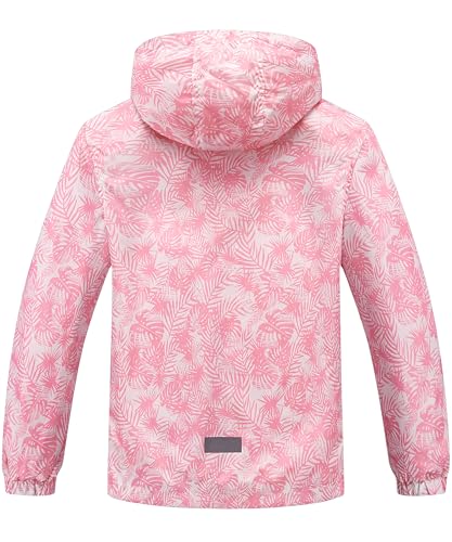 M2C Boys Girls Rain Jacket Lightweight Hooded Fleece Lined Raincoat2