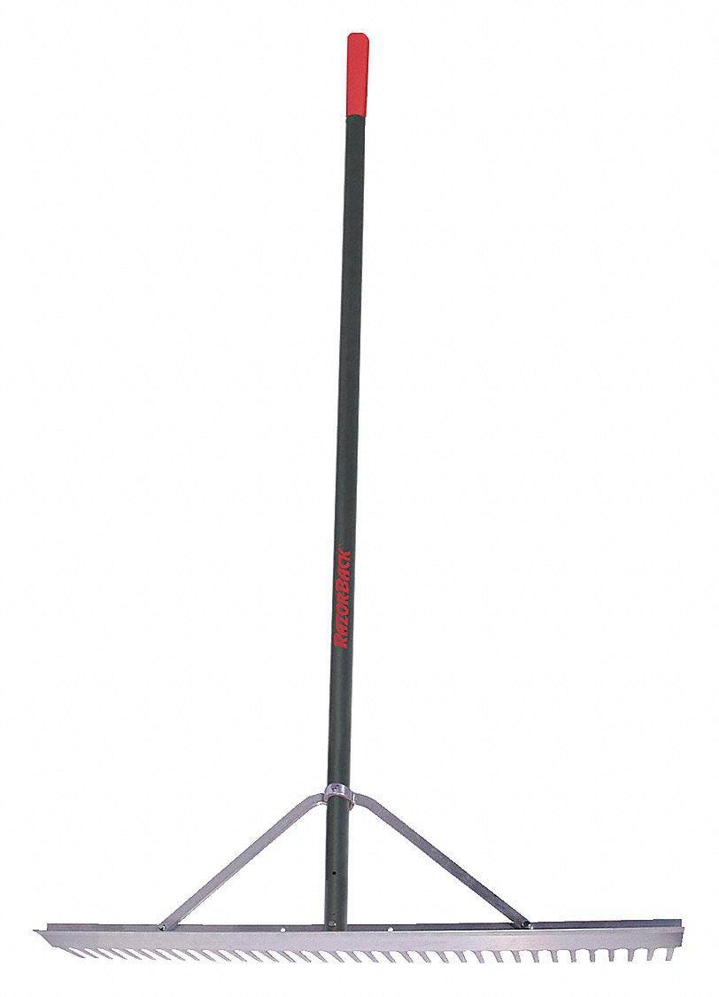 Razor-Back Landscape Rake, 36 Tines, 66 in. Handle L