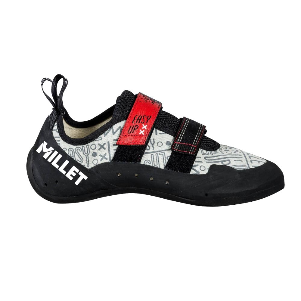 MILLET - Easy Up M- Pies de Gato Unisex para Adulto - Empeine de Polialgodón - Color: Gris/Rojo