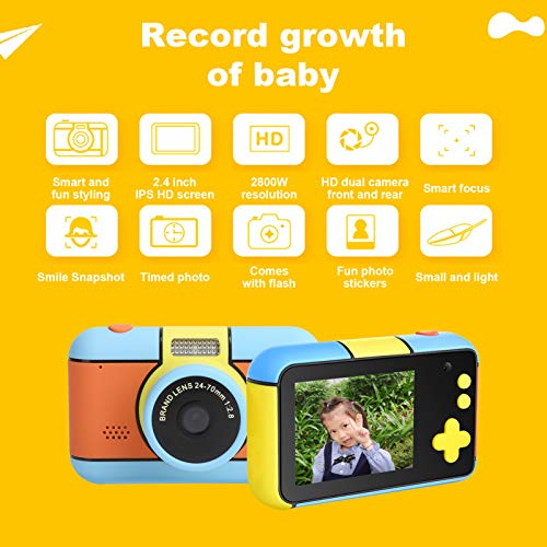 Digitalkamera, Kindergeschenk Kompakter High Definition 2,4 Zoll IPS Bildschirm mit Lanyard für Zuhause – Bild 7