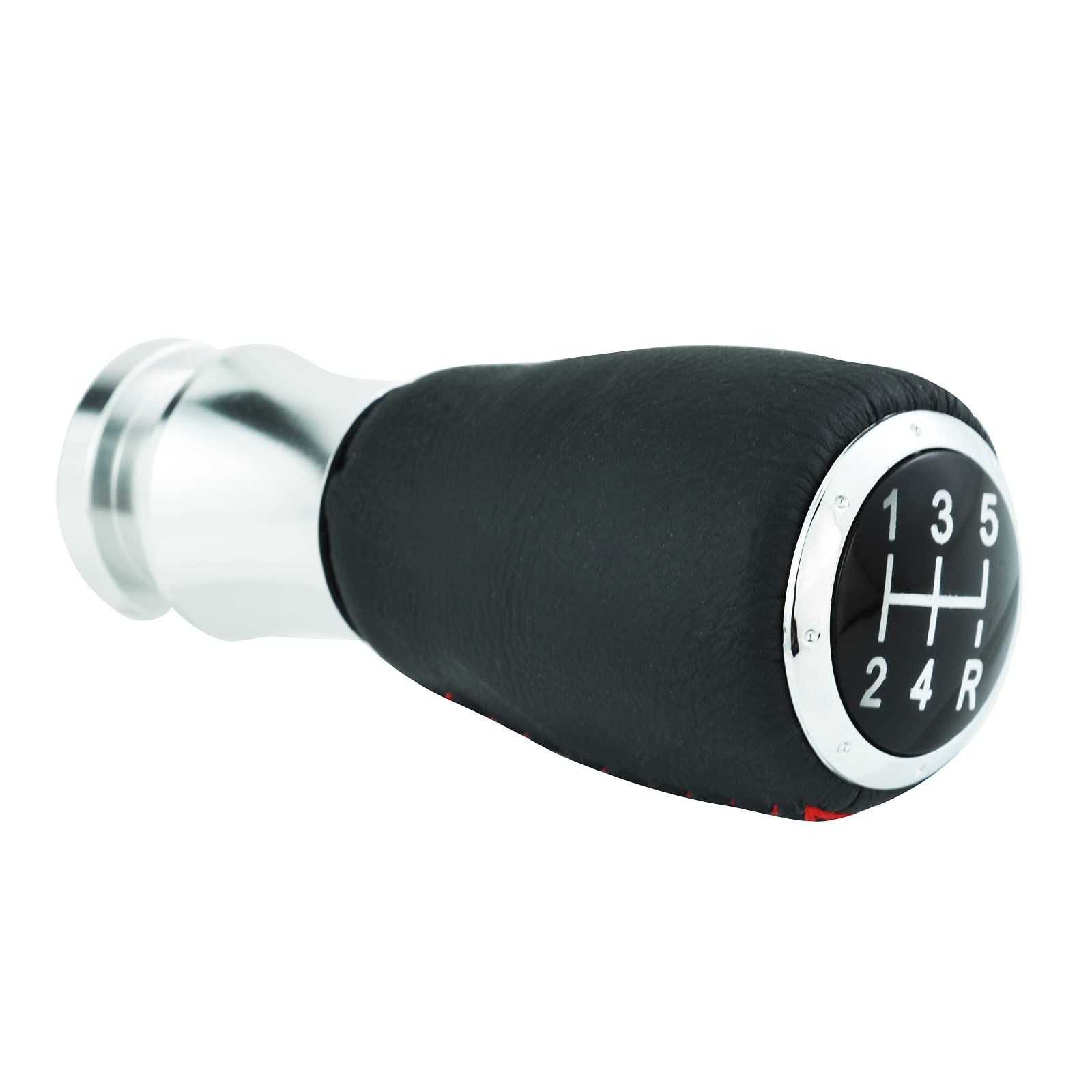 Temzzer 5-Speed Gear Shift Knob – PU Leather & Aluminum, Blue