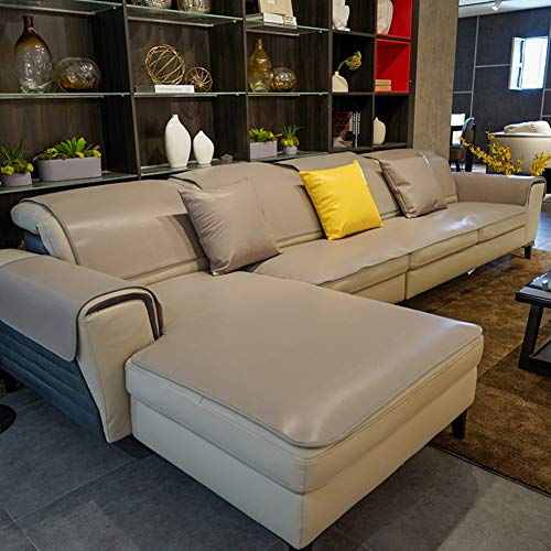 GGYDD Cuero Impermeable Funda para Sofá,Antideslizante Aislamiento De Orina Seccional Slipcovers Cubiertas del Sofá Protector De Muebles Toalla...