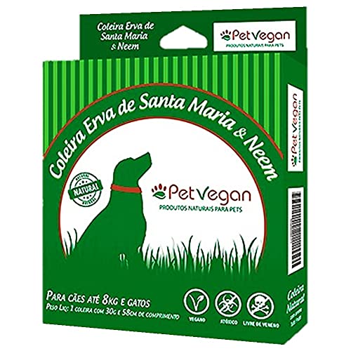 Coleira Para Cachorros, 08kg e Gatos,Coleira Erva de Santa Maria e Neem,Passeio e Viagem,Confortável